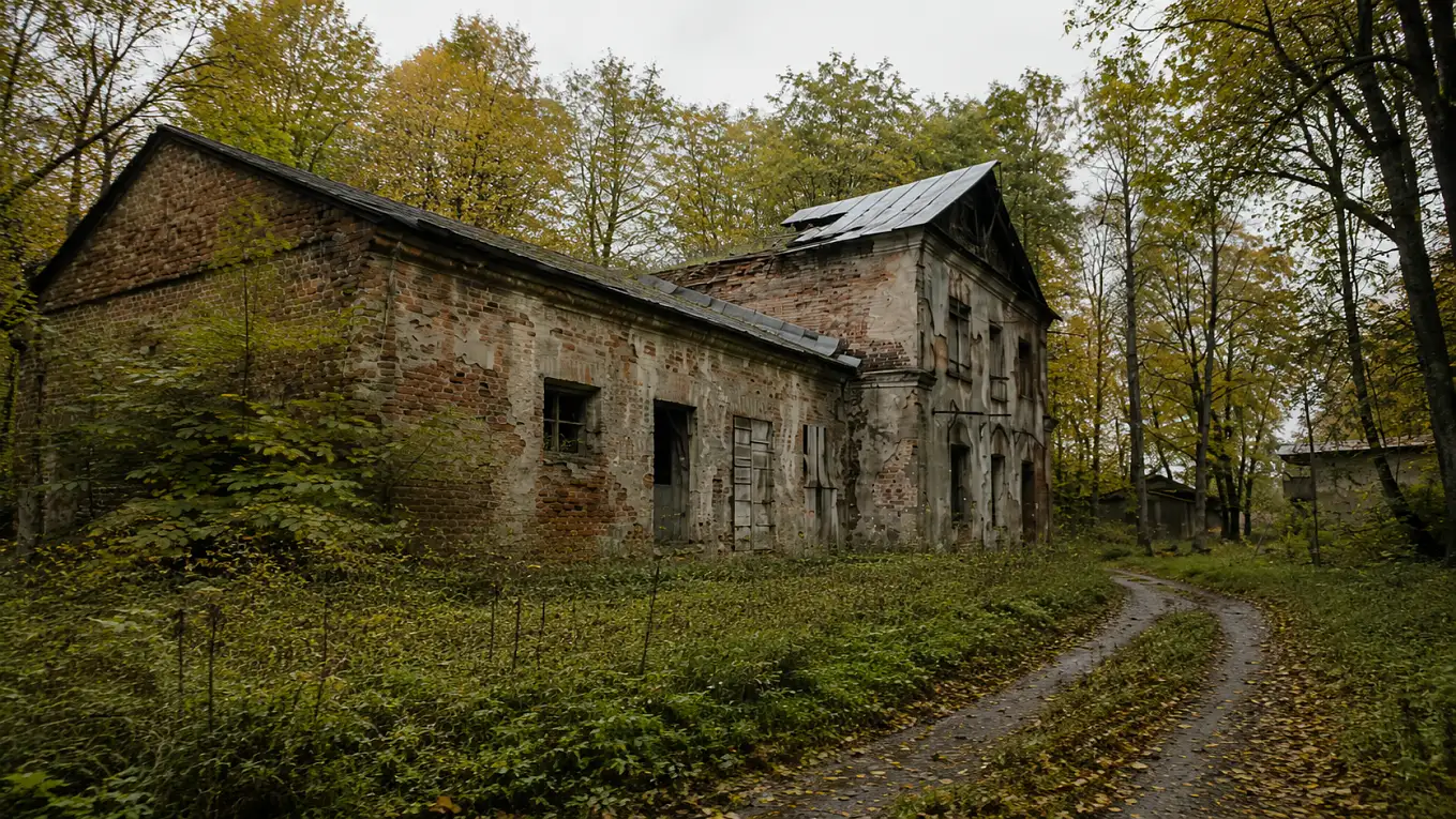 Публичная дорожка в старом усадебном парке Тверской области