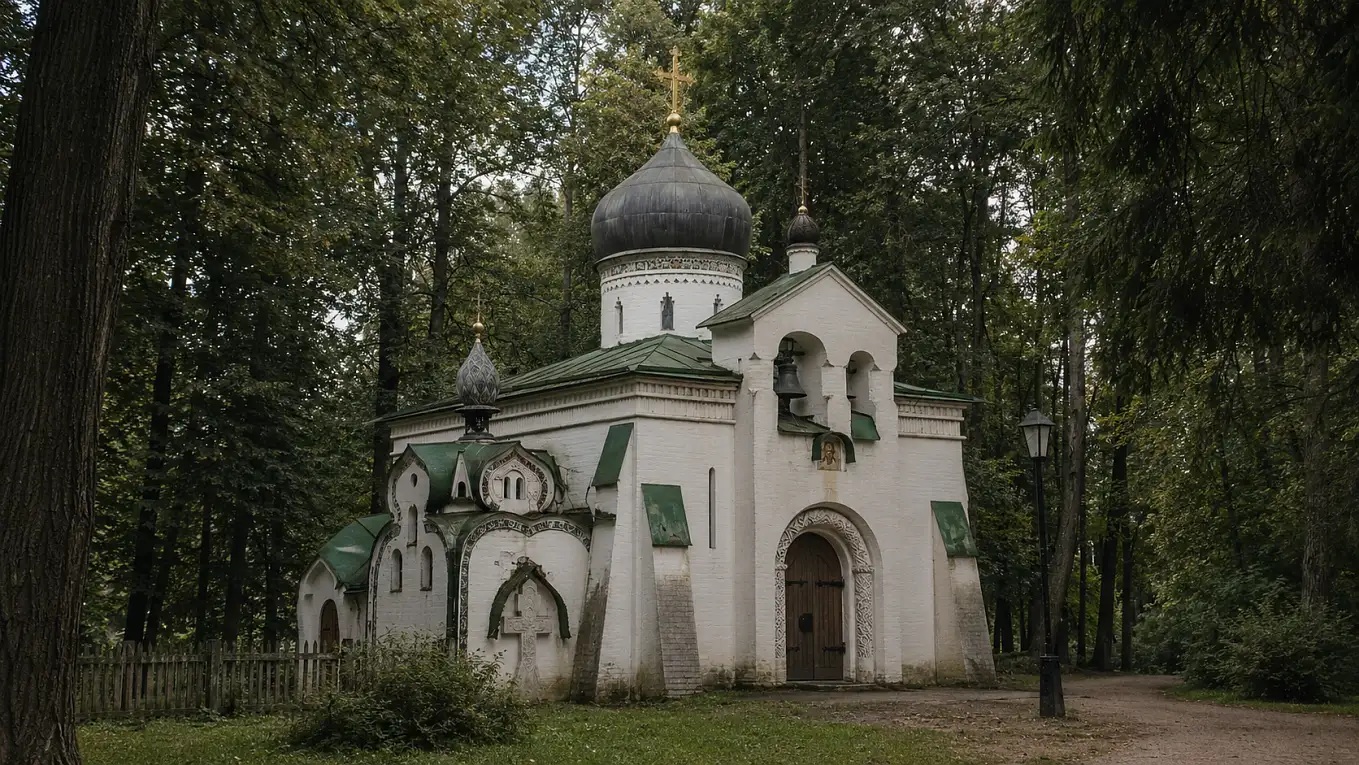 Церковь в лесу